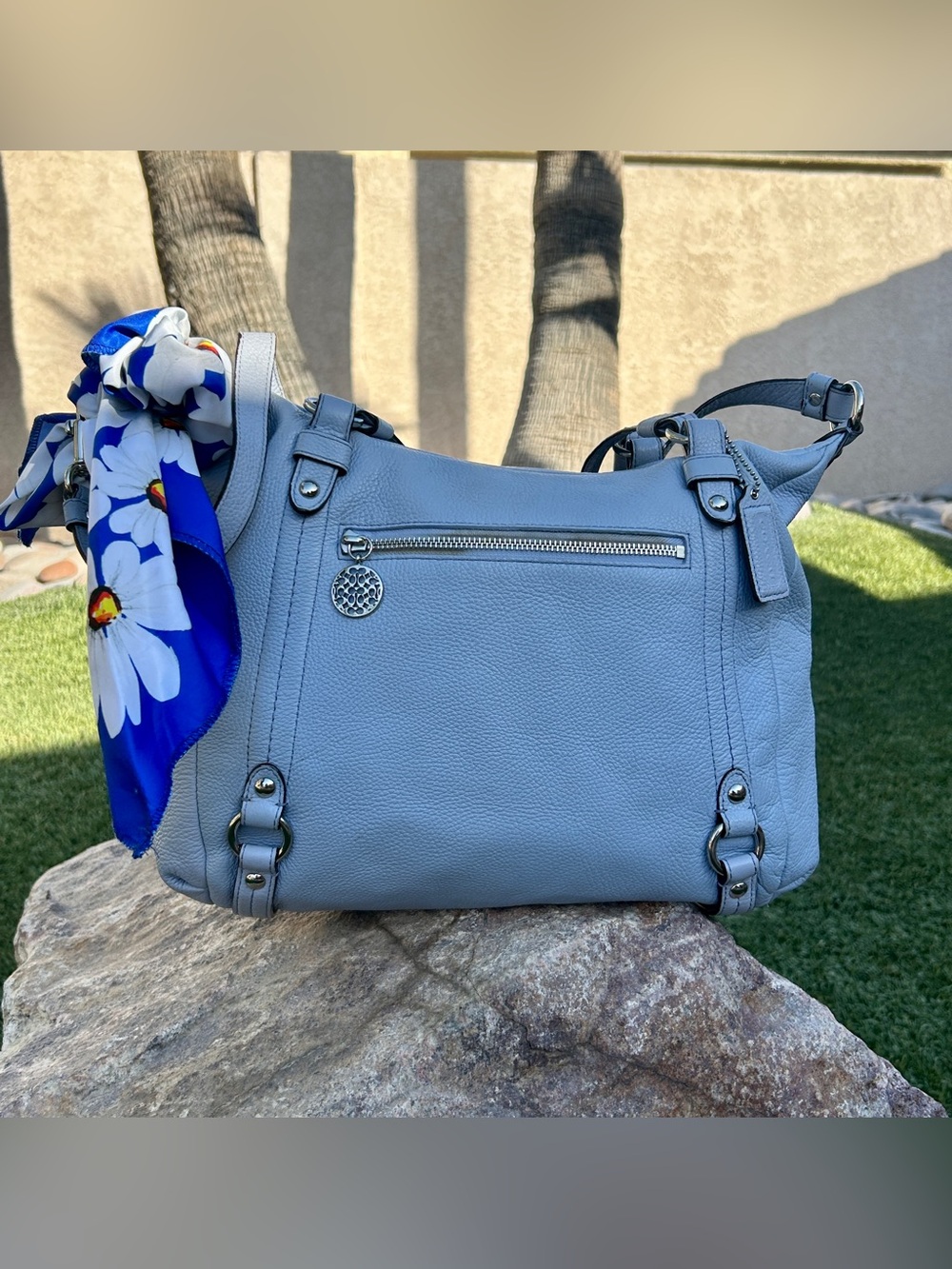 Coach Alexandra Convertible
Shoulder Hobo Satchel Bag Large
Periwinkle
